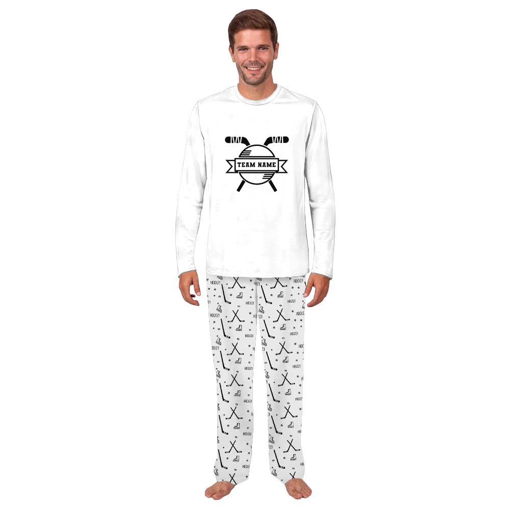 Hockey Family Matching Pajama Sets With Name Hockey Family Matching Pajama Sets With Name