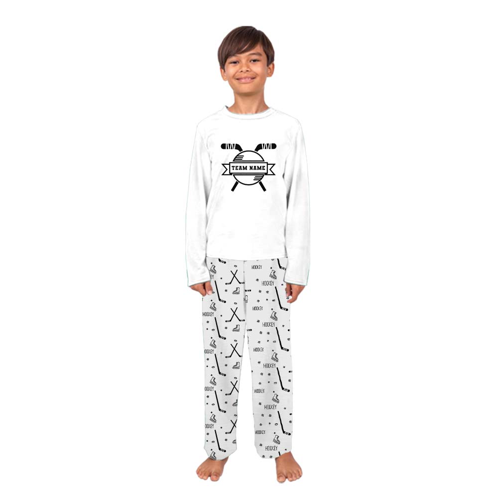 Hockey Family Matching Pajama Sets With Name Hockey Family Matching Pajama Sets With Name