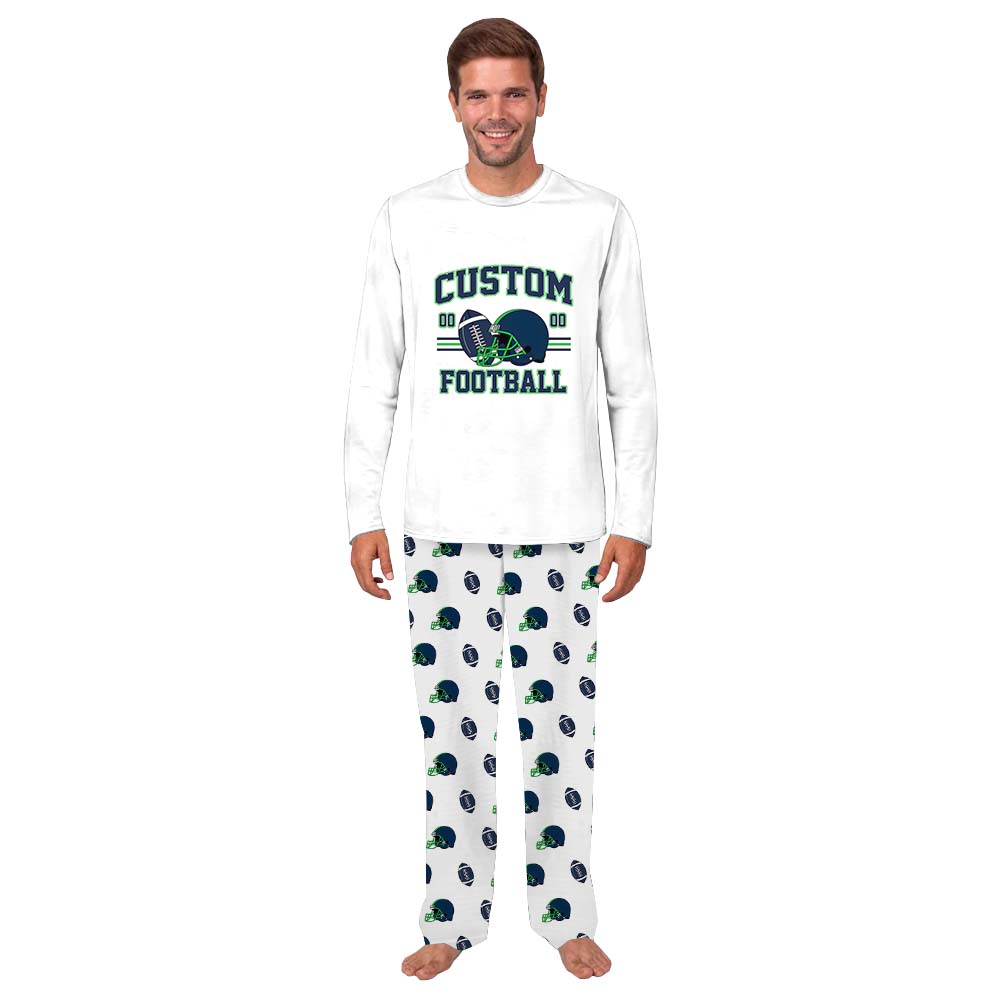 Personalized American Football Pajamas For Adults And Kids Personalized American Football Pajamas For Adults And Kids