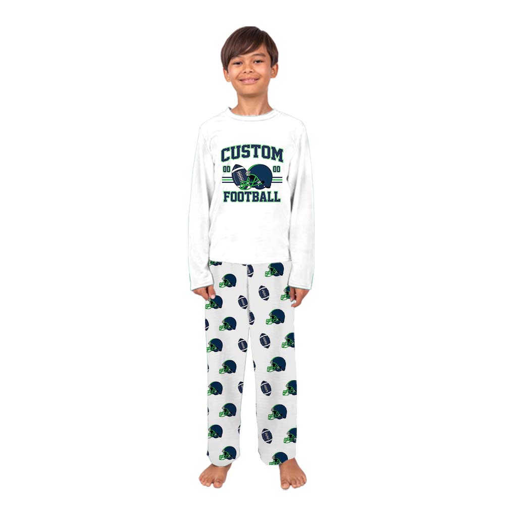 Personalized American Football Pajamas For Adults And Kids Personalized American Football Pajamas For Adults And Kids