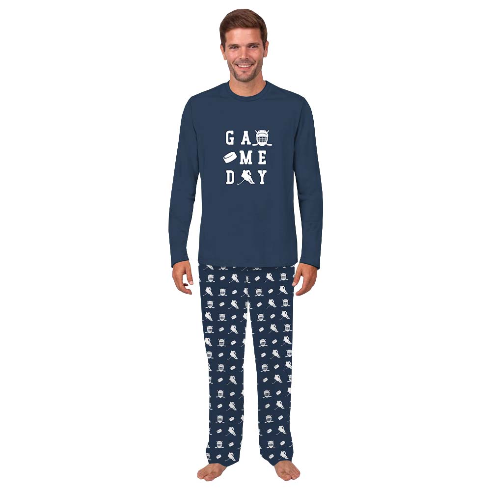 Hockey Themed Game Day Pajama Sets For Family Hockey Themed Game Day Pajama Sets For Family