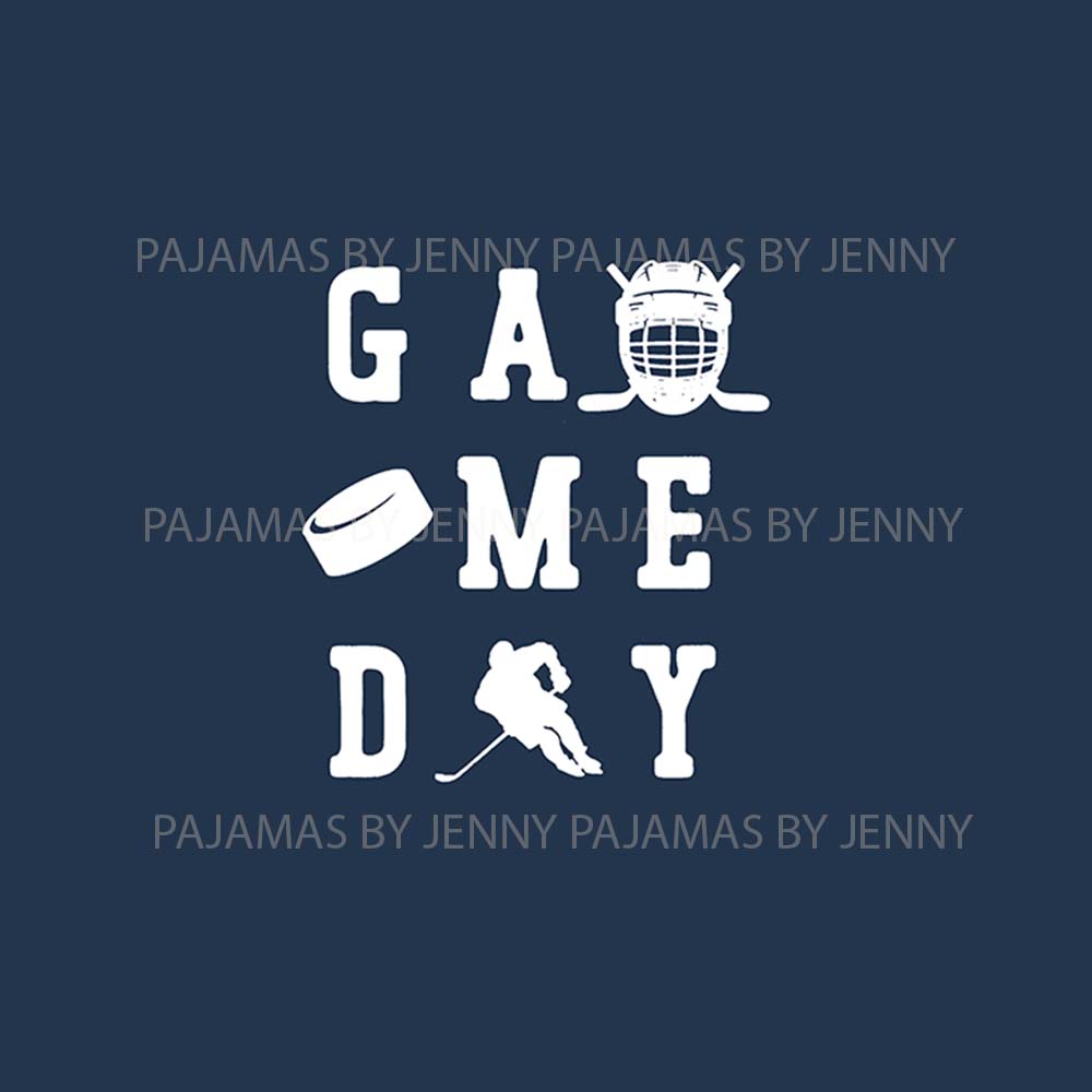 Hockey Themed Game Day Pajama Sets For Family Hockey Themed Game Day Pajama Sets For Family