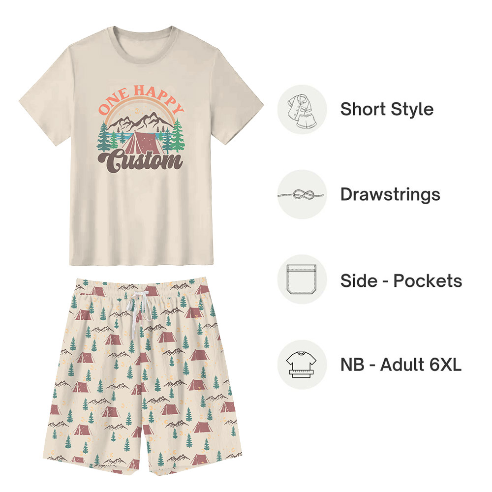 Custom Happy Camper Matching Family Pjs All Sizes Custom Happy Camper Matching Family Pjs All Sizes