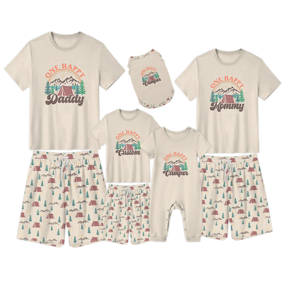 Custom Happy Camper Matching Family Pjs All Sizes Custom Happy Camper Matching Family Pjs All Sizes