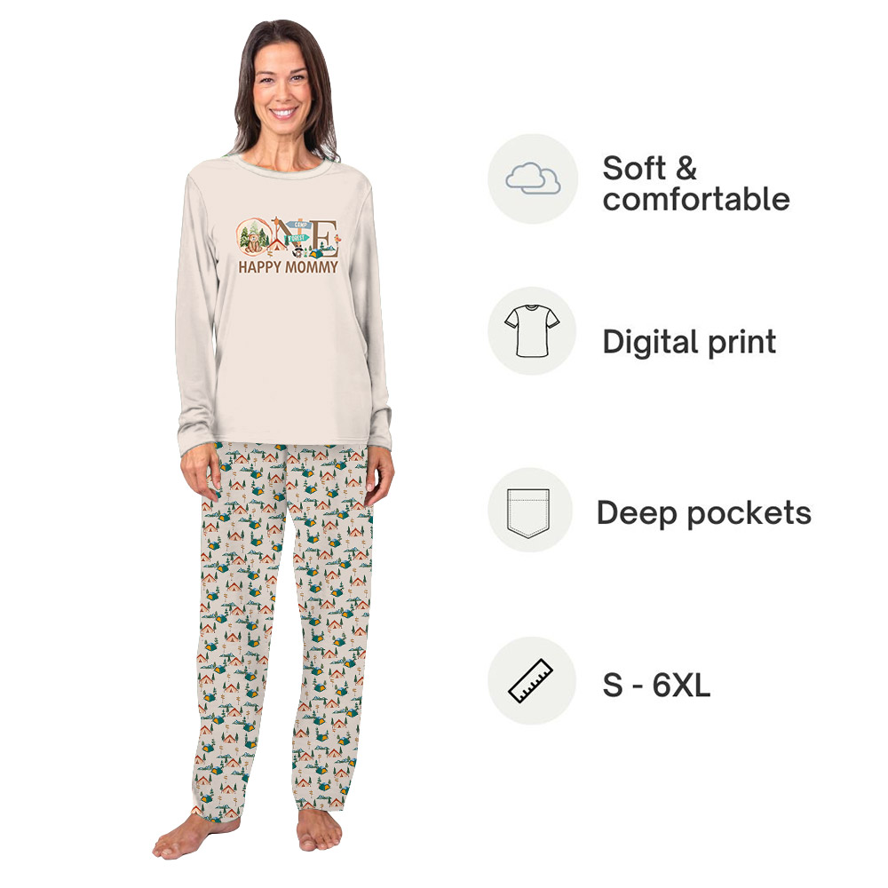 Personalized One Happy Camper Matching Pajamas For Family Personalized One Happy Camper Matching Pajamas For Family