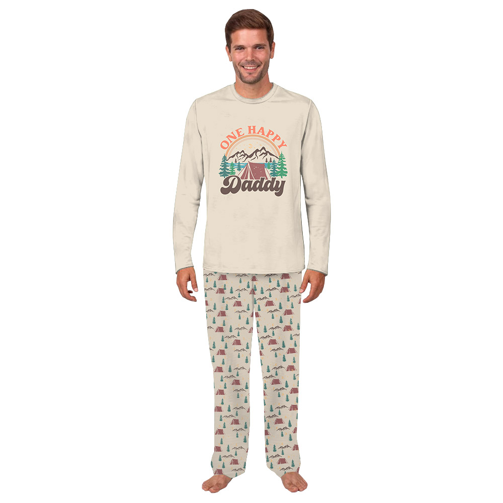 Customizable Matching Family Camping Pajama Sets