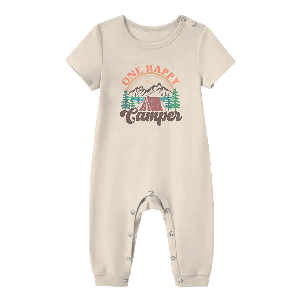 Customizable Matching Family Camping Pajama Sets