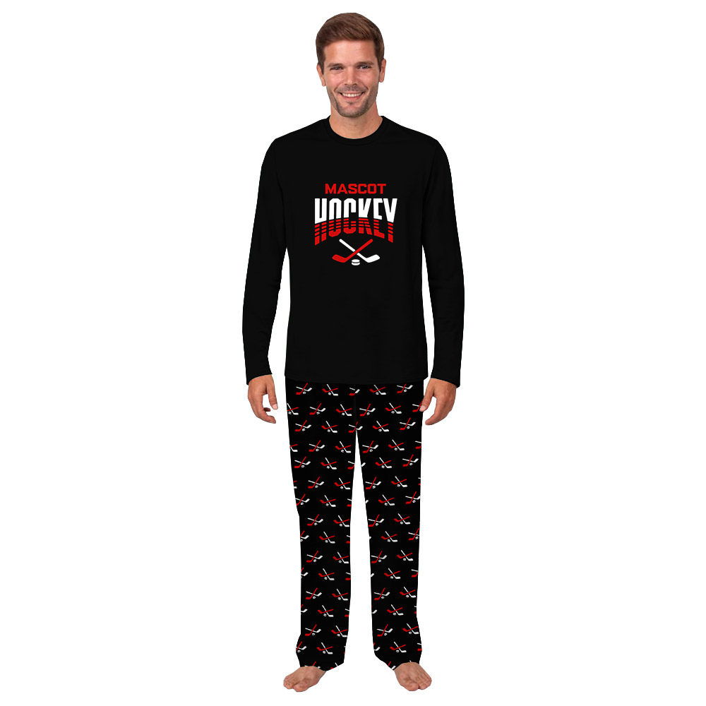 Personalized Color And Mascot Pajamas For Hockey Fans Personalized Color And Mascot Pajamas For Hockey Fans