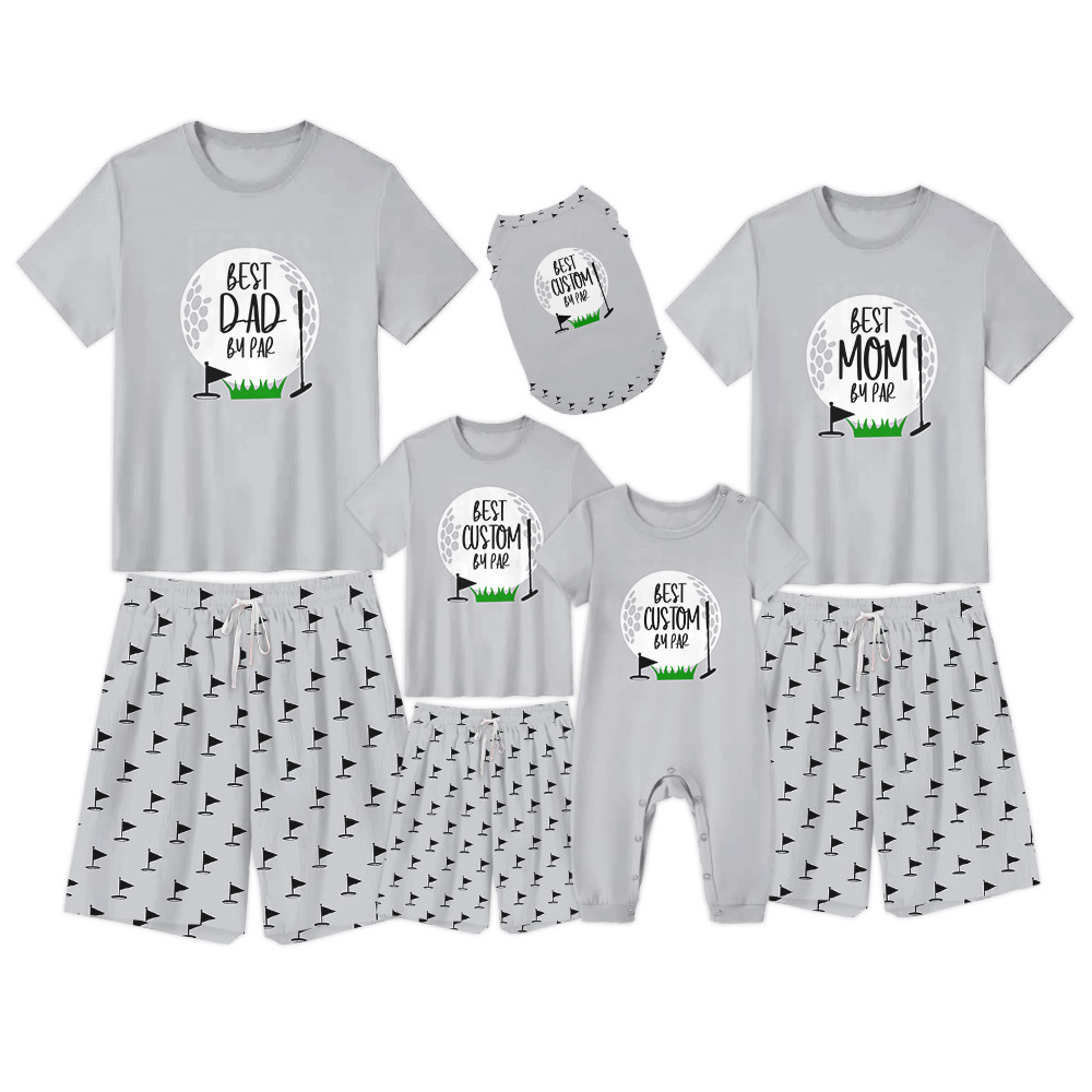 Unique Custom Best Dad Mom By Par Golf Pajama Sets Unique Custom Best Dad Mom By Par Golf Pajama Sets