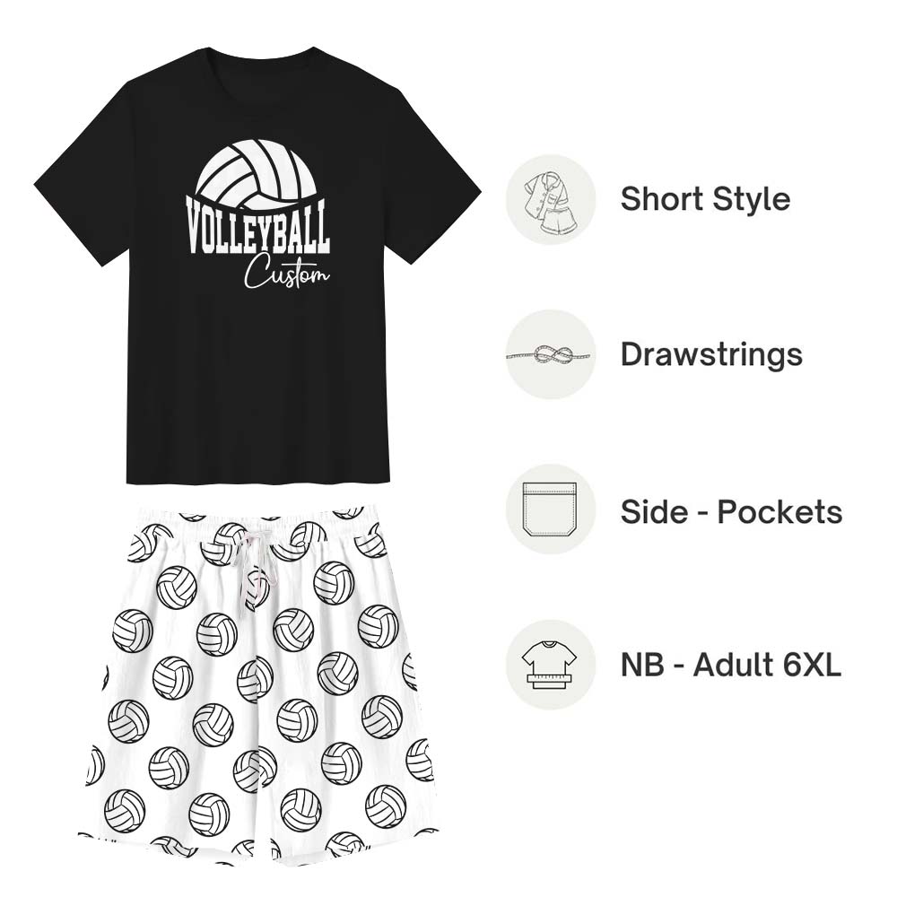Personalized Volleyball Matching Tops And Shorts