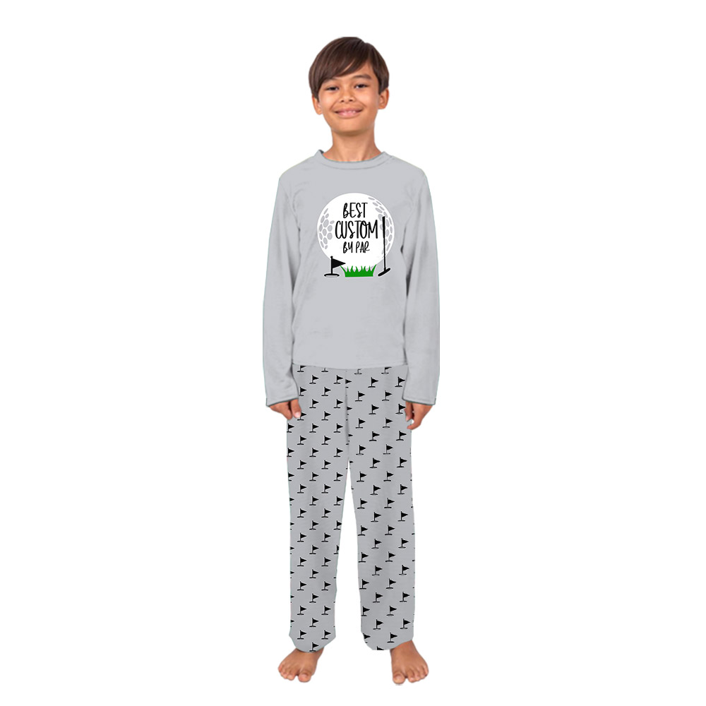 Custom Best Dad Mom By Par Golf Themed Pajamas Custom Best Dad Mom By Par Golf Themed Pajamas