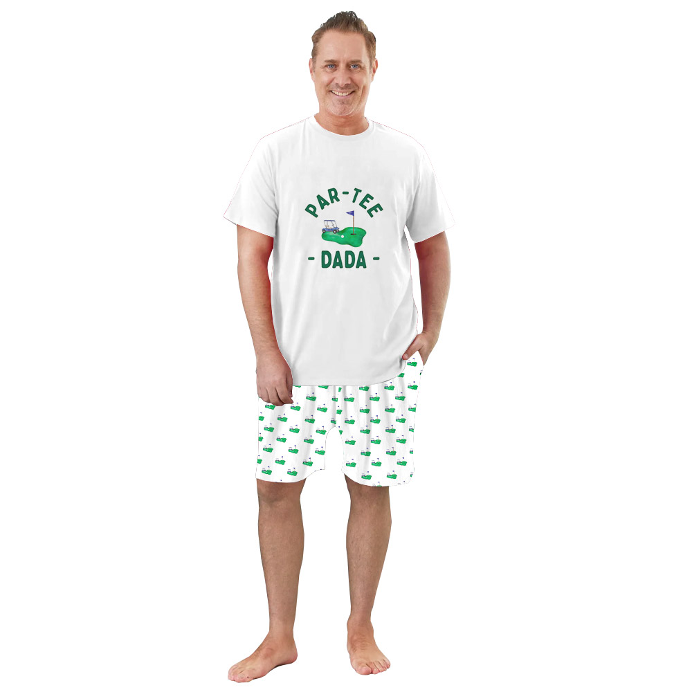 Custom Par-Tee Dada Mama Golf Themed Birthday Pajamas Custom Par-Tee Dada Mama Golf Themed Birthday Pajamas