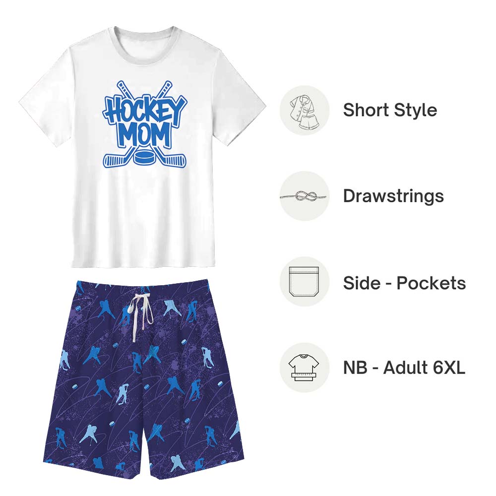 Unique Hockey Family Matching Short Sleeves Pajamas Unique Hockey Family Matching Short Sleeves Pajamas