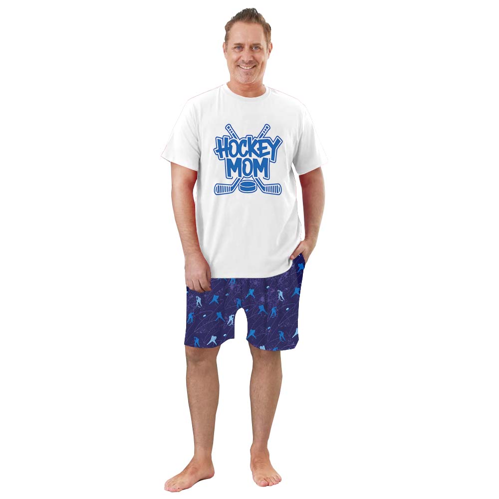 Unique Hockey Family Matching Short Sleeves Pajamas Unique Hockey Family Matching Short Sleeves Pajamas
