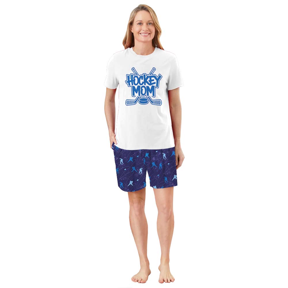 Unique Hockey Family Matching Short Sleeves Pajamas Unique Hockey Family Matching Short Sleeves Pajamas