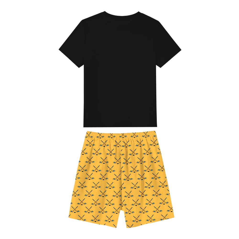 Personalized Name For Hockey Lovers Pajama Short Sets Personalized Name For Hockey Lovers Pajama Short Sets