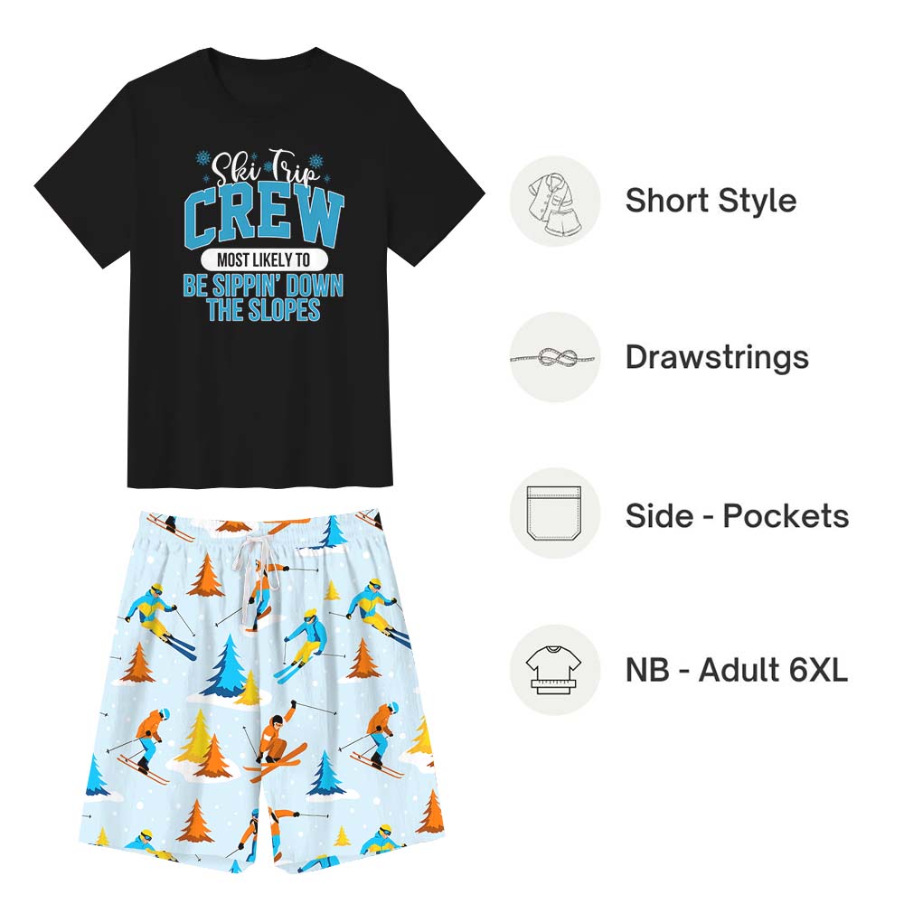 Funny Sayings Ski Trip Crew Matching Tops And Shorts Funny Sayings Ski Trip Crew Matching Tops And Shorts