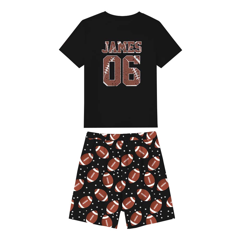 Game Day Short Pajamas For American Football Lovers With Name Game Day Short Pajamas For American Football Lovers With Name