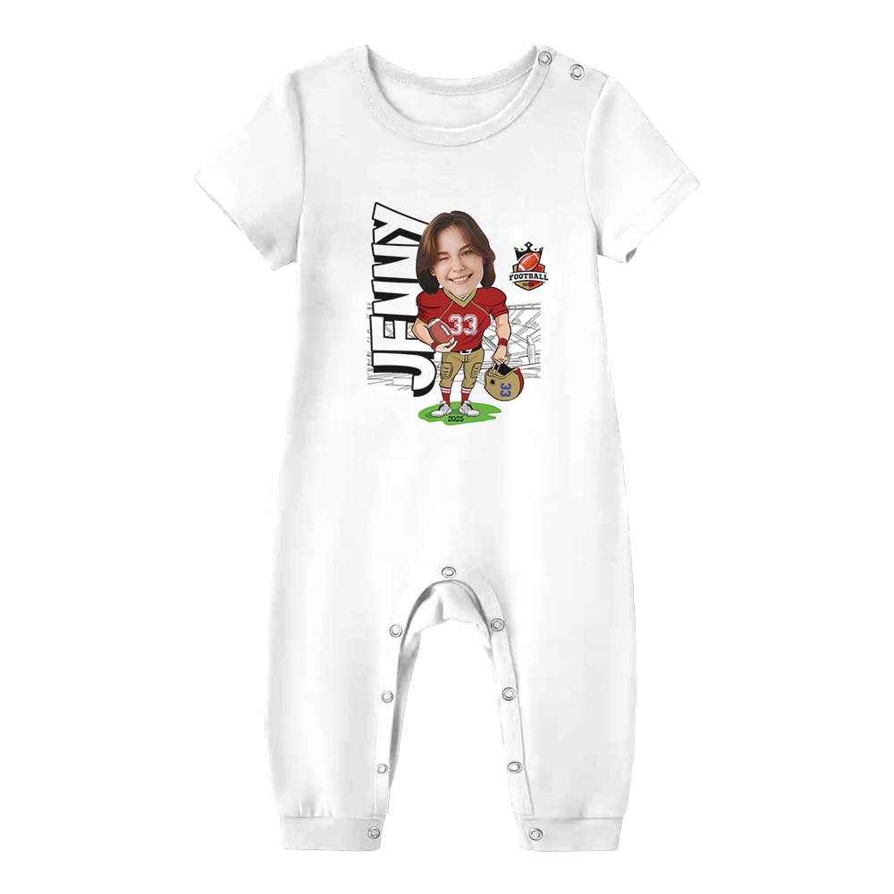 Custom Face American Football Sport Pajama Short Sets Custom Face American Football Sport Pajama Short Sets