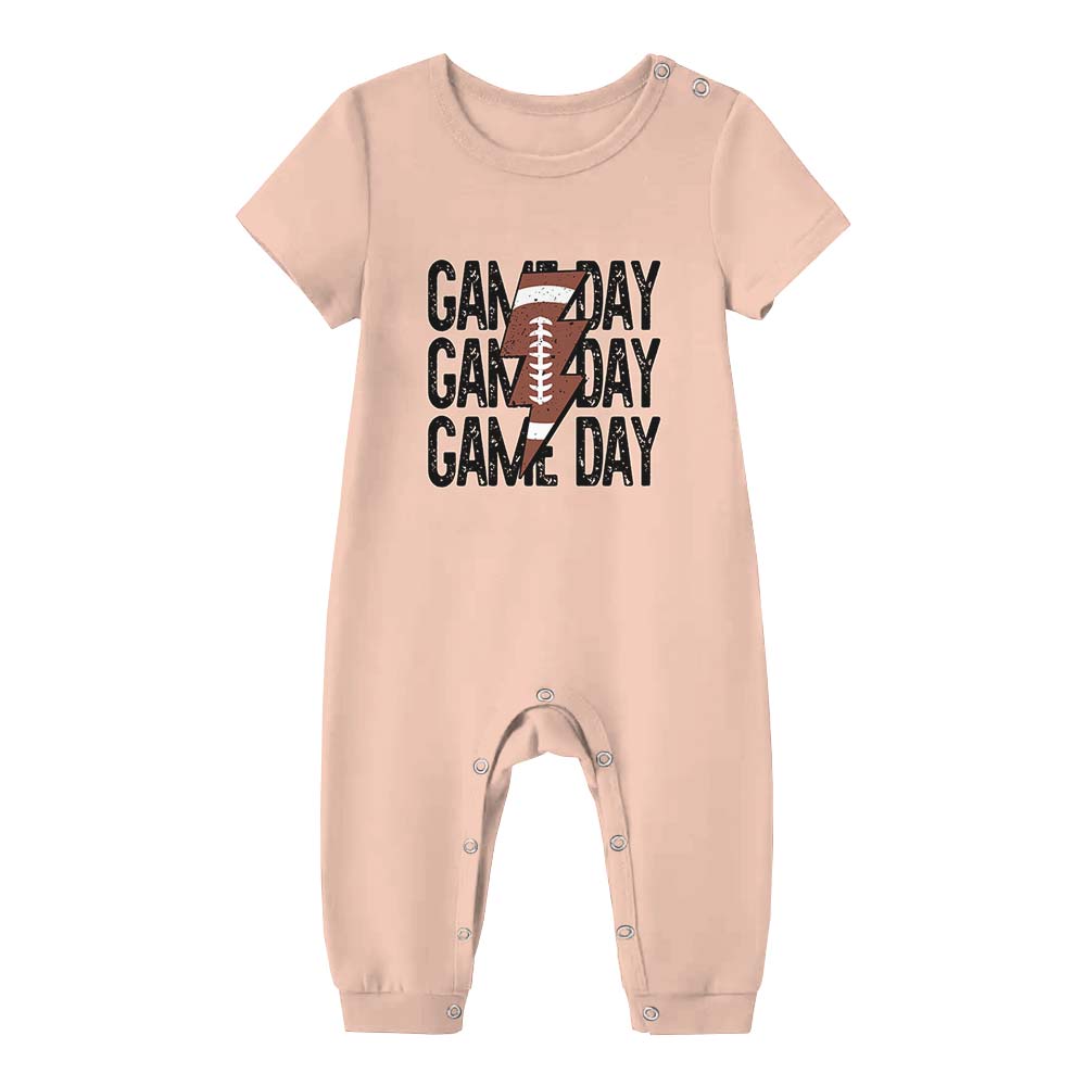 Game Day American Football Short Pajamas With Name And Number Game Day American Football Short Pajamas With Name And Number