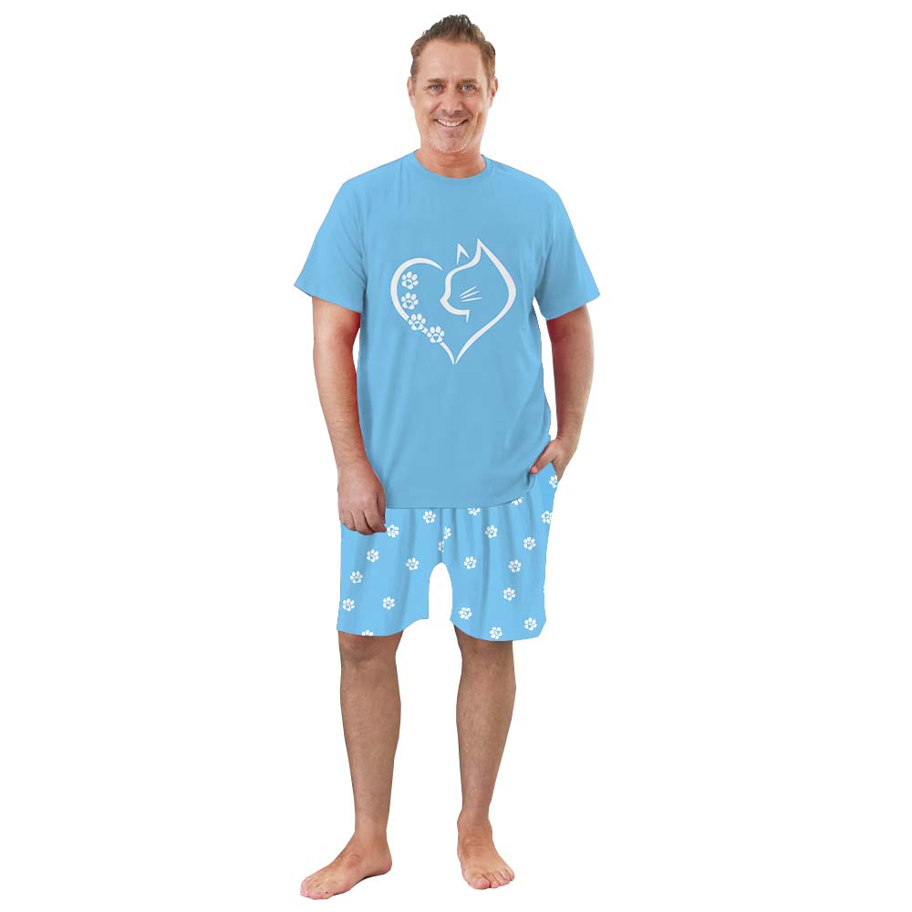 Adorable Owner And Dog Pajamas Short Sleeves For Cat Lovers Adorable Owner And Dog Pajamas Short Sleeves For Cat Lovers