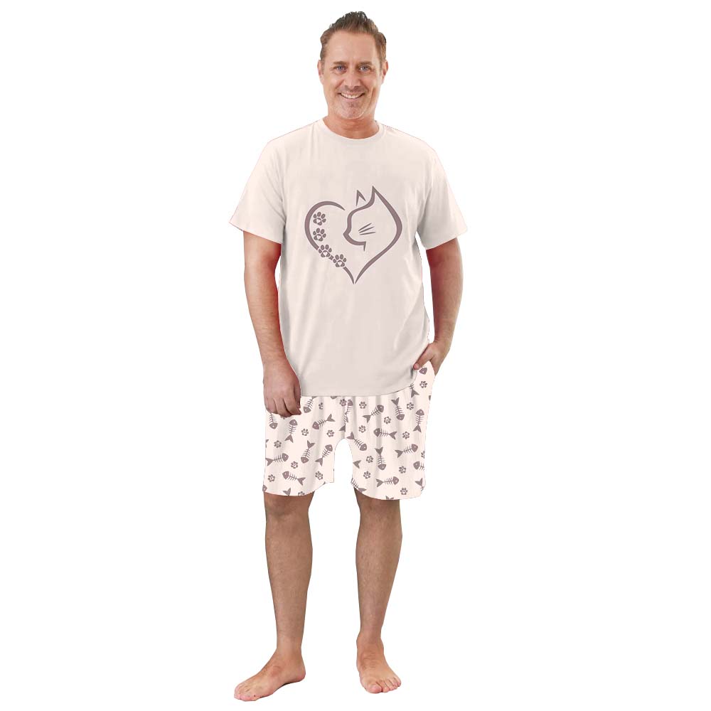 Cat Heart Family Matching Short Sleeves Pajamas Cat Heart Family Matching Short Sleeves Pajamas