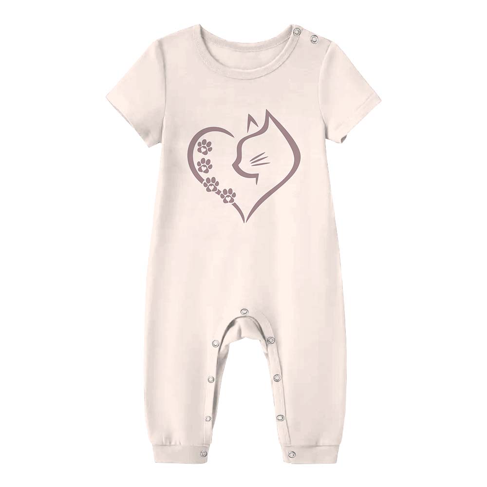 Cat Heart Family Matching Short Sleeves Pajamas Cat Heart Family Matching Short Sleeves Pajamas