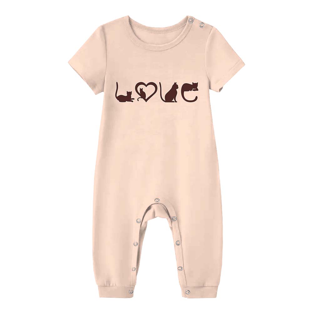 Cat Lover Family Matching Tops And Shorts