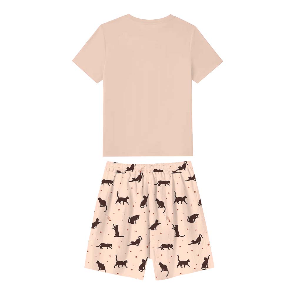Cat Lover Family Matching Tops And Shorts