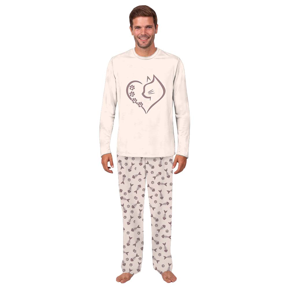 Cute Cat Heart Family Holiday Jammies Cute Cat Heart Family Holiday Jammies
