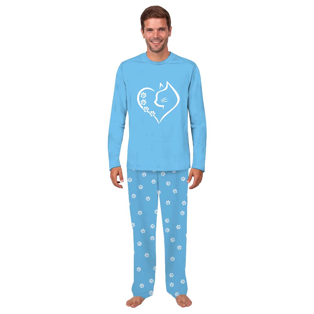 Cat Heart Matching Family Pajama Sets Cat Heart Matching Family Pajama Sets