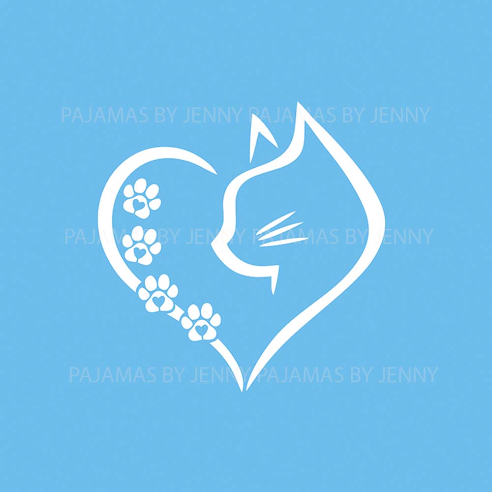 Cat Heart Matching Family Pajama Sets Cat Heart Matching Family Pajama Sets