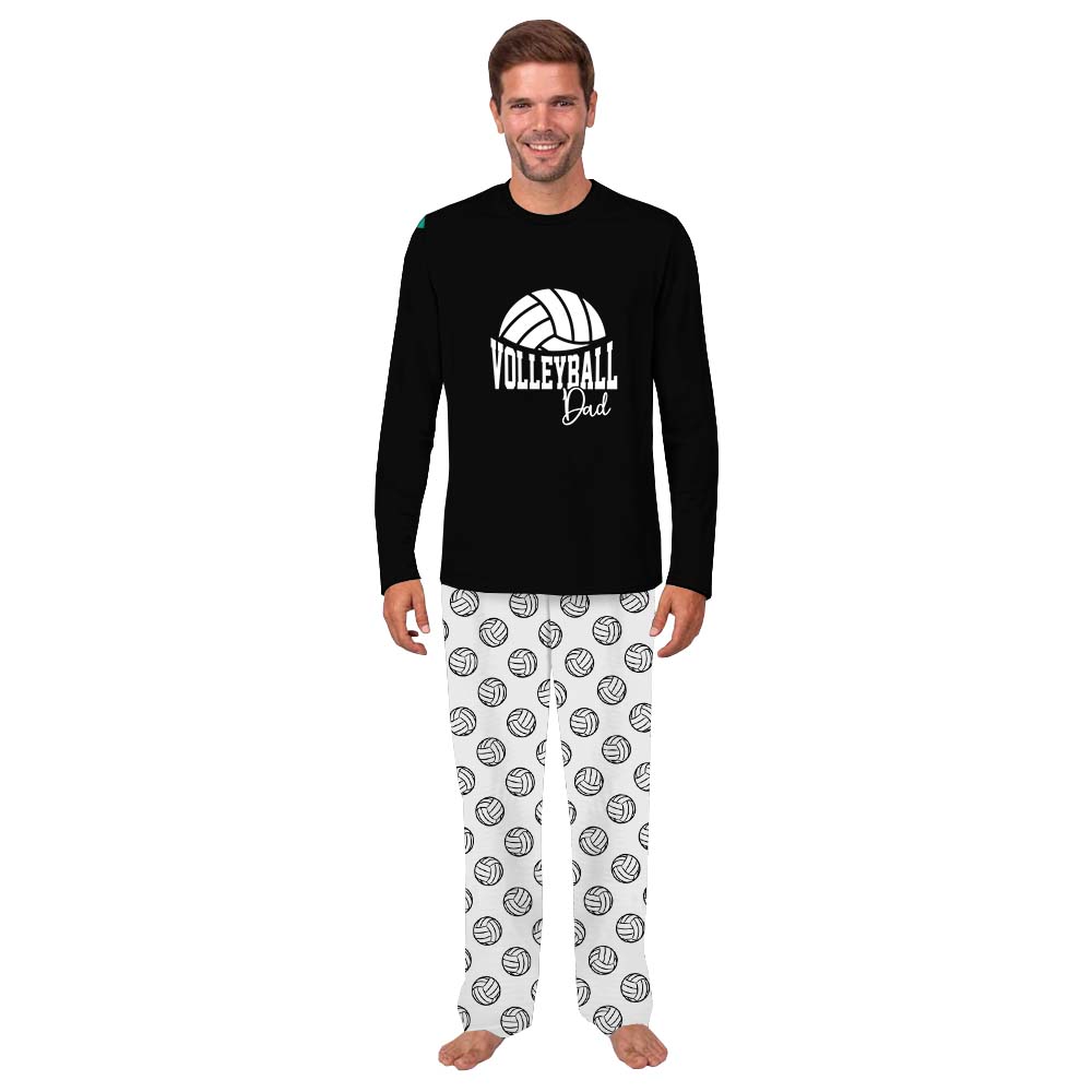 Special Customizable Volleyball Themed Matching Family Pajama Sets Special Customizable Volleyball Themed Matching Family Pajama Sets