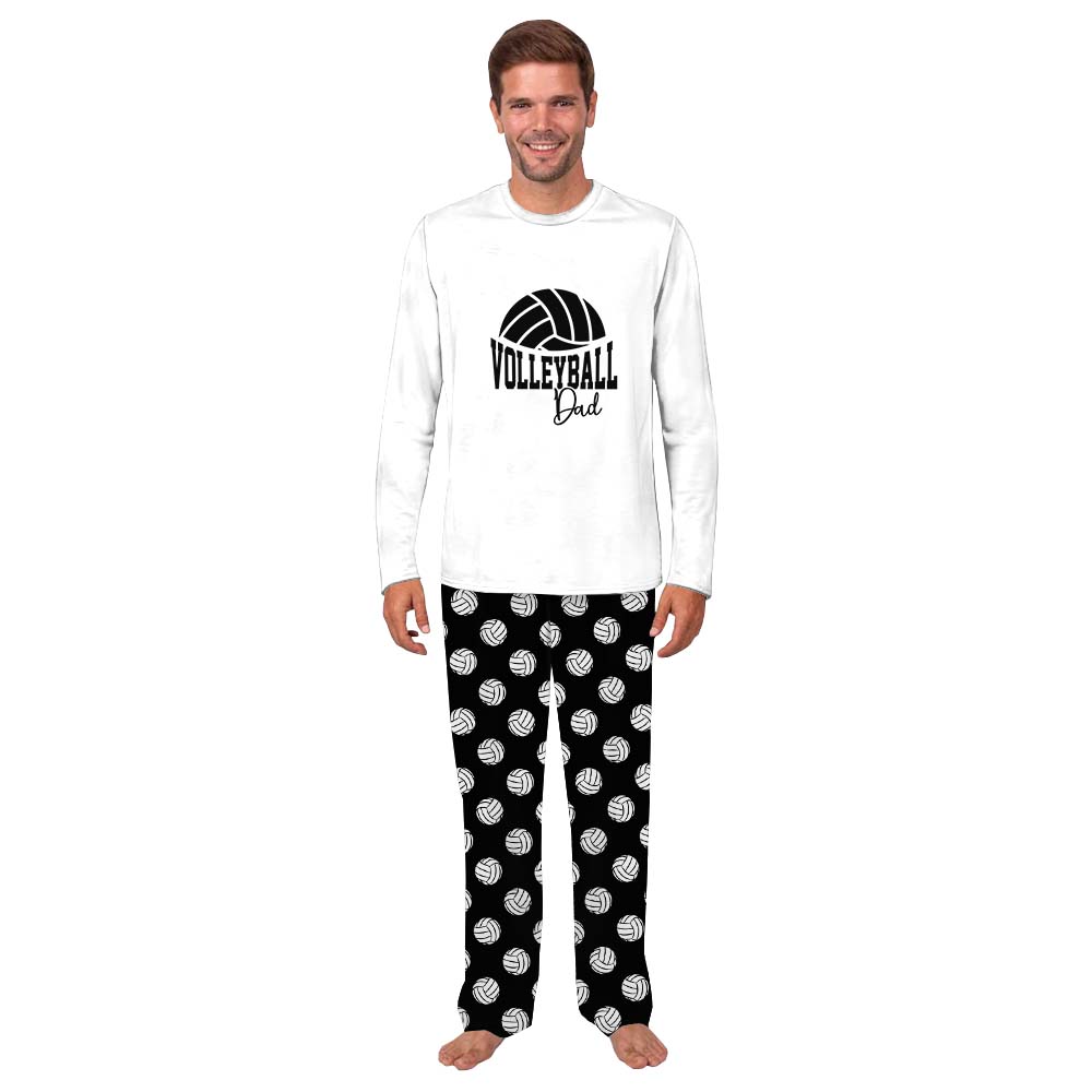 Personalized Name And Number Volleyball Matching Family Pajamas