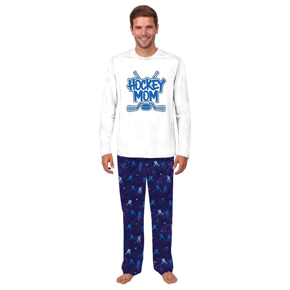 Soft Hockey Themed Owner And Dog Pajamas With Name Soft Hockey Themed Owner And Dog Pajamas With Name