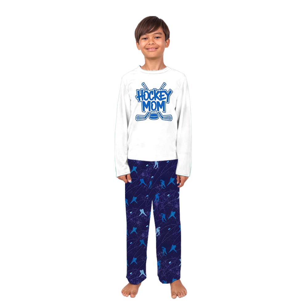 Soft Hockey Themed Owner And Dog Pajamas With Name Soft Hockey Themed Owner And Dog Pajamas With Name