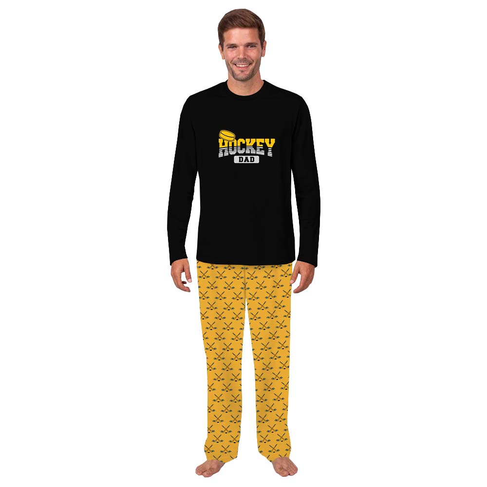 Personalized Name Hockey Themed Pajama Sets Personalized Name Hockey Themed Pajama Sets
