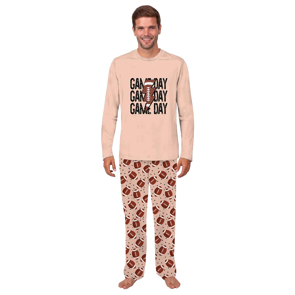 Custom Name And Number Football Matching Family Pajamas Custom Name And Number Football Matching Family Pajamas