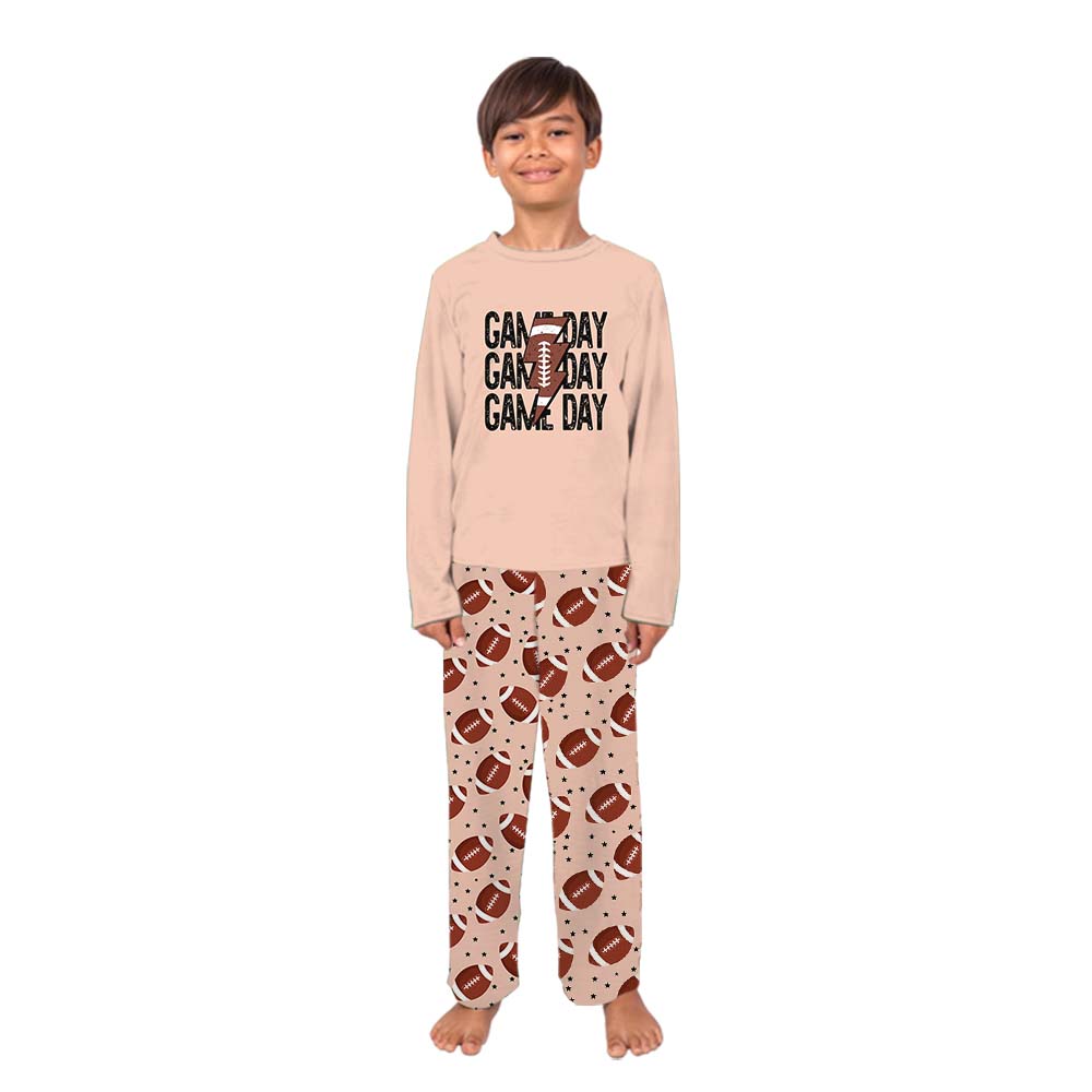 Custom Name And Number Football Matching Family Pajamas Custom Name And Number Football Matching Family Pajamas
