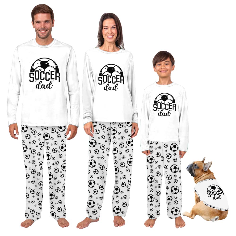 Cute Soccer With Name Family Sport Pajama Sets Cute Soccer With Name Family Sport Pajama Sets