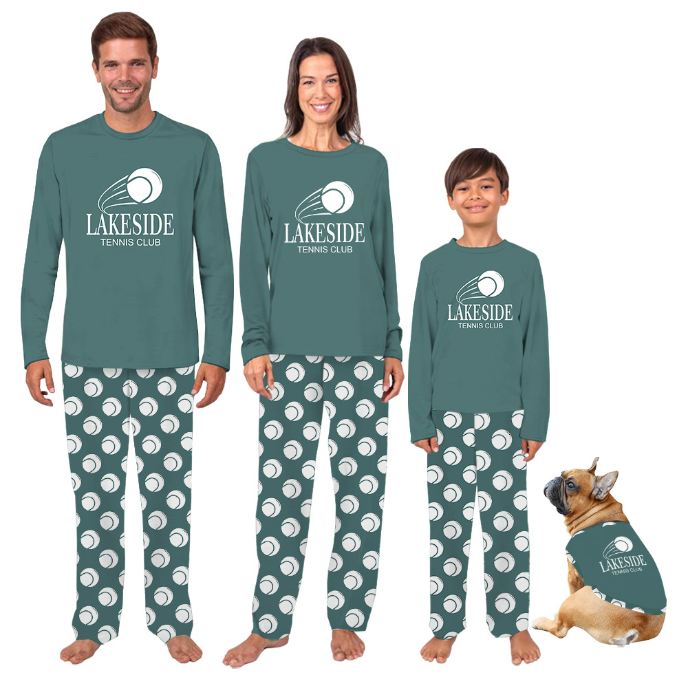 Personalized Tennis Team Name And Logo Matching PJs Personalized Tennis Team Name And Logo Matching PJs