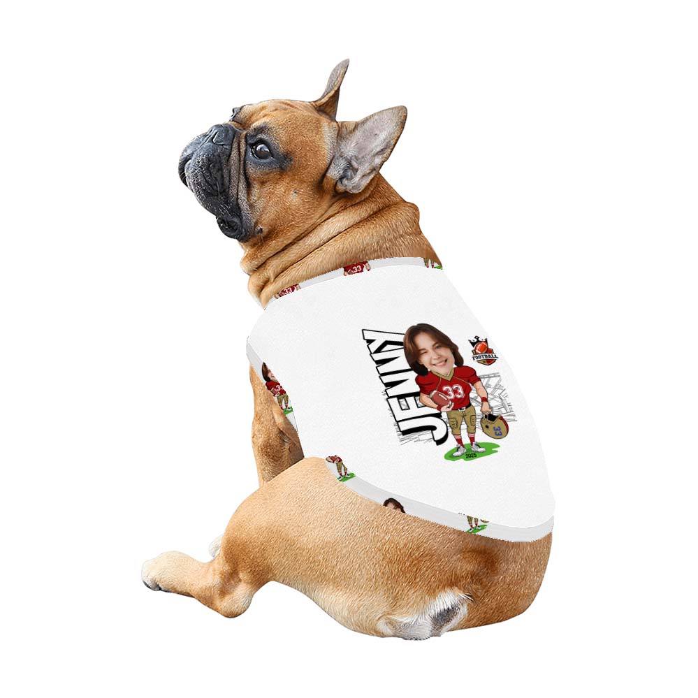 Custom Face American Football Matching Family Pajamas With Dogs Custom Face American Football Matching Family Pajamas With Dogs