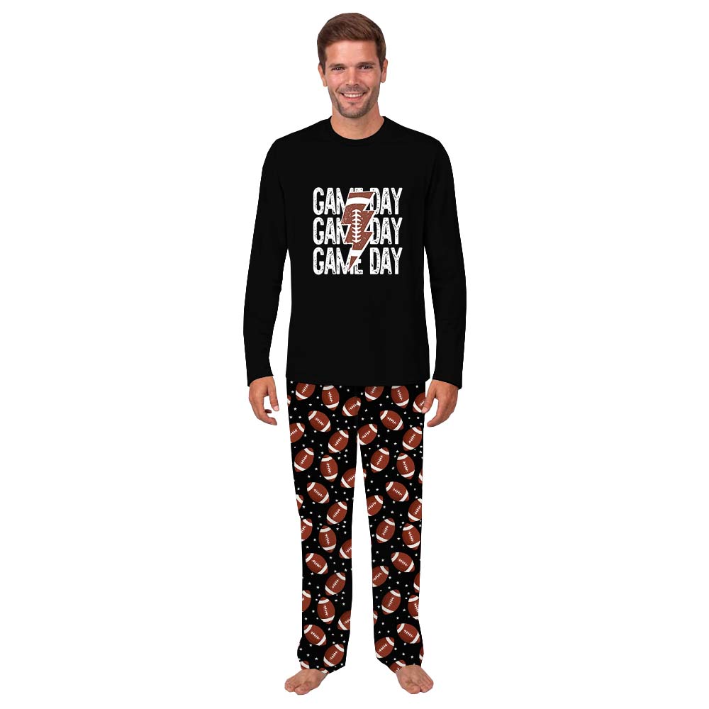 Game Day American Football Family Jammies With Name And Number Game Day American Football Family Jammies With Name And Number