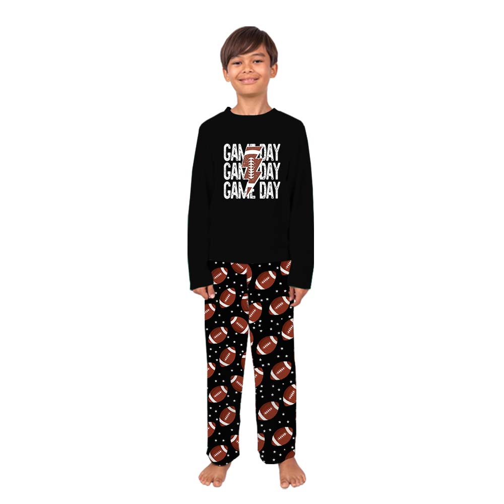 Game Day American Football Family Jammies With Name And Number Game Day American Football Family Jammies With Name And Number