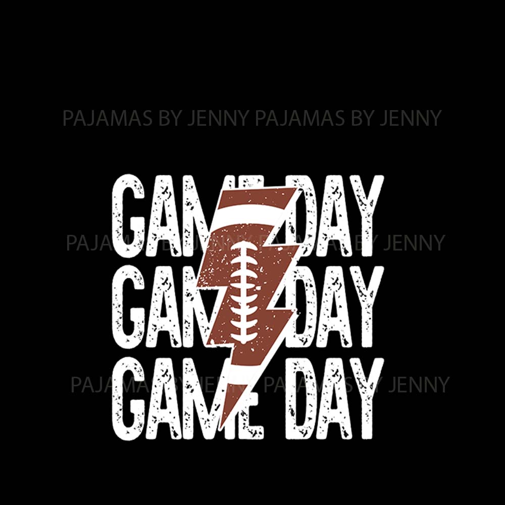 Game Day American Football Family Jammies With Name And Number Game Day American Football Family Jammies With Name And Number