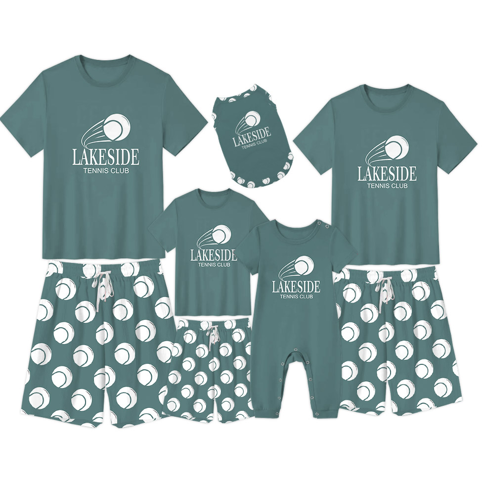 Custom Logo Name Short Pajamas For Tennis Lovers Custom Logo Name Short Pajamas For Tennis Lovers