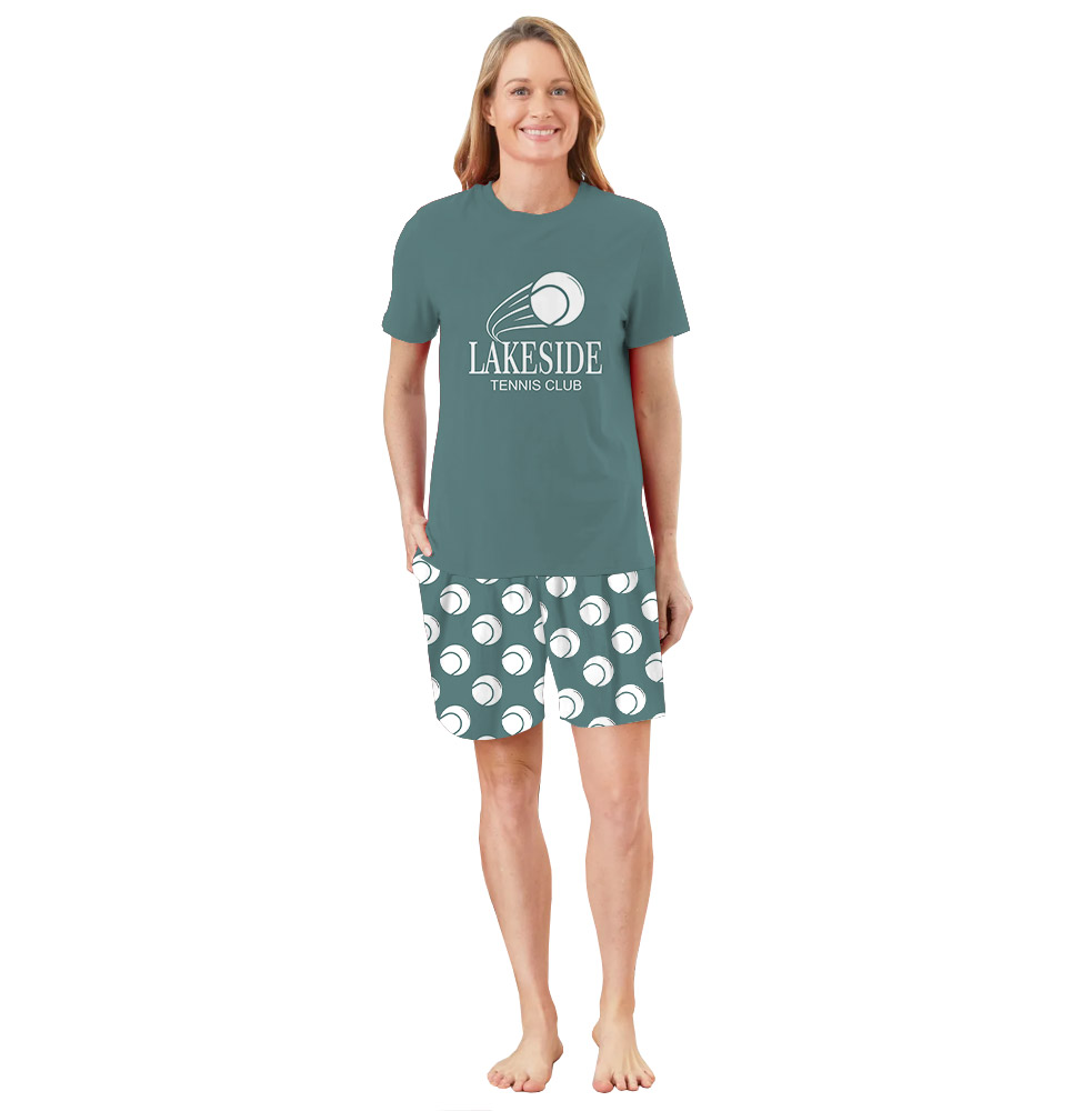 Custom Logo Name Short Pajamas For Tennis Lovers Custom Logo Name Short Pajamas For Tennis Lovers