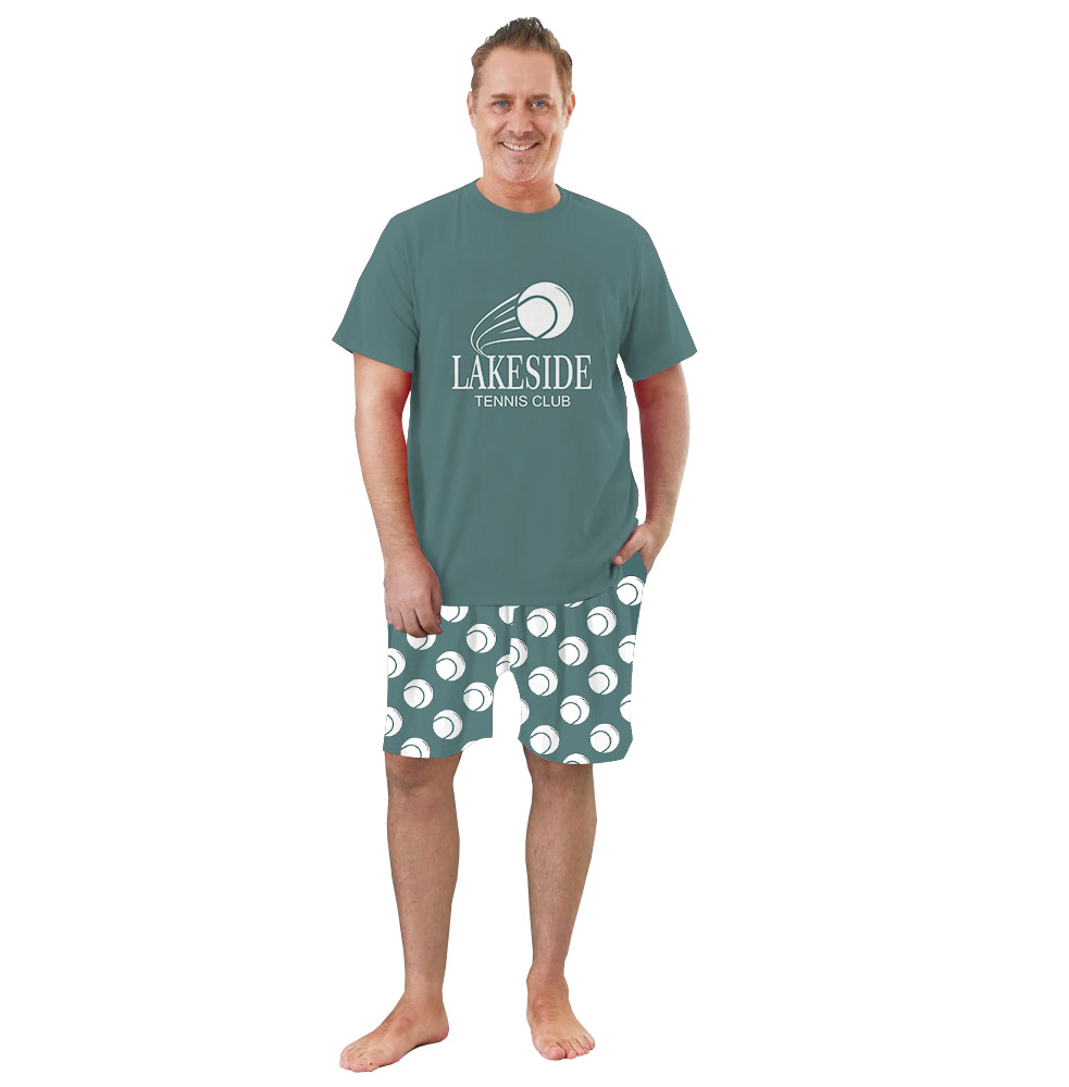 Custom Logo Name Short Pajamas For Tennis Lovers Custom Logo Name Short Pajamas For Tennis Lovers