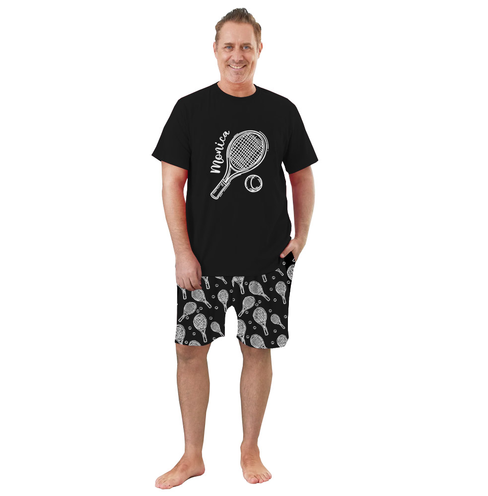 Unique Short Tennis Pajamas With Your Name Unique Short Tennis Pajamas With Your Name