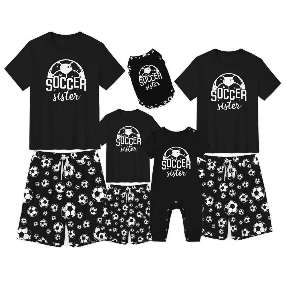 Custom Name Soccer Pajamas For Adults Short Sleeves Custom Name Soccer Pajamas For Adults Short Sleeves
